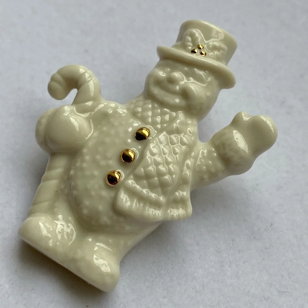 Lenox Snowman Pin Brooch
